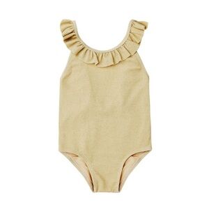 Rylee Cru Arielle One Piece Swimsuit Lemon Girls 12-18 Months Sparkle